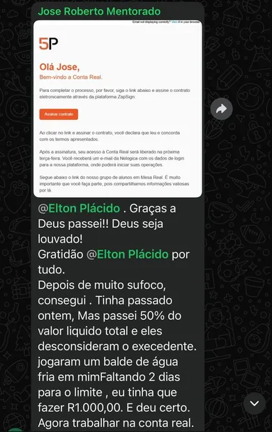 Resultado de aluno do Método Macro
